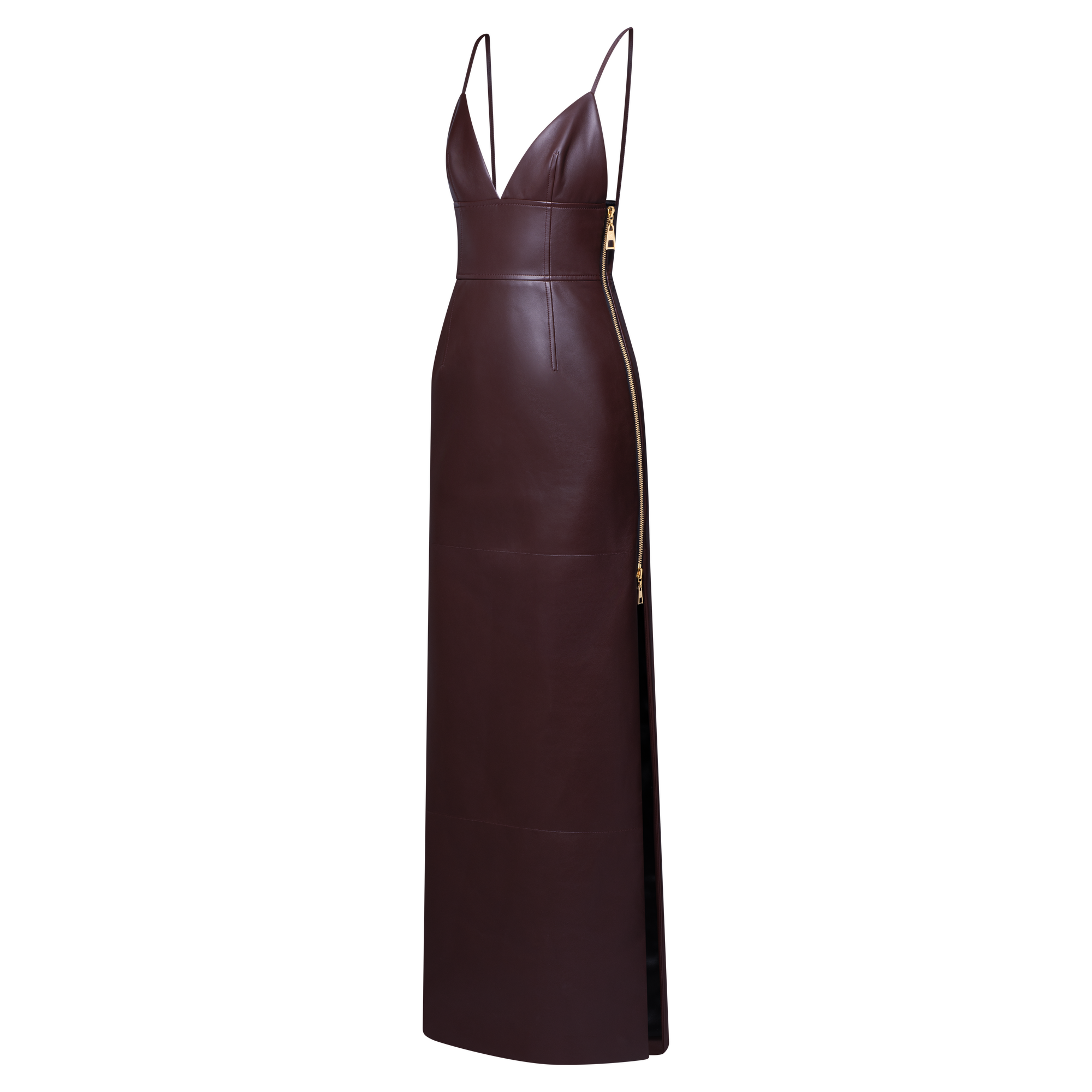 Long V-Neck Zipped Dress - Ready-to-Wear | LOUIS VUITTON